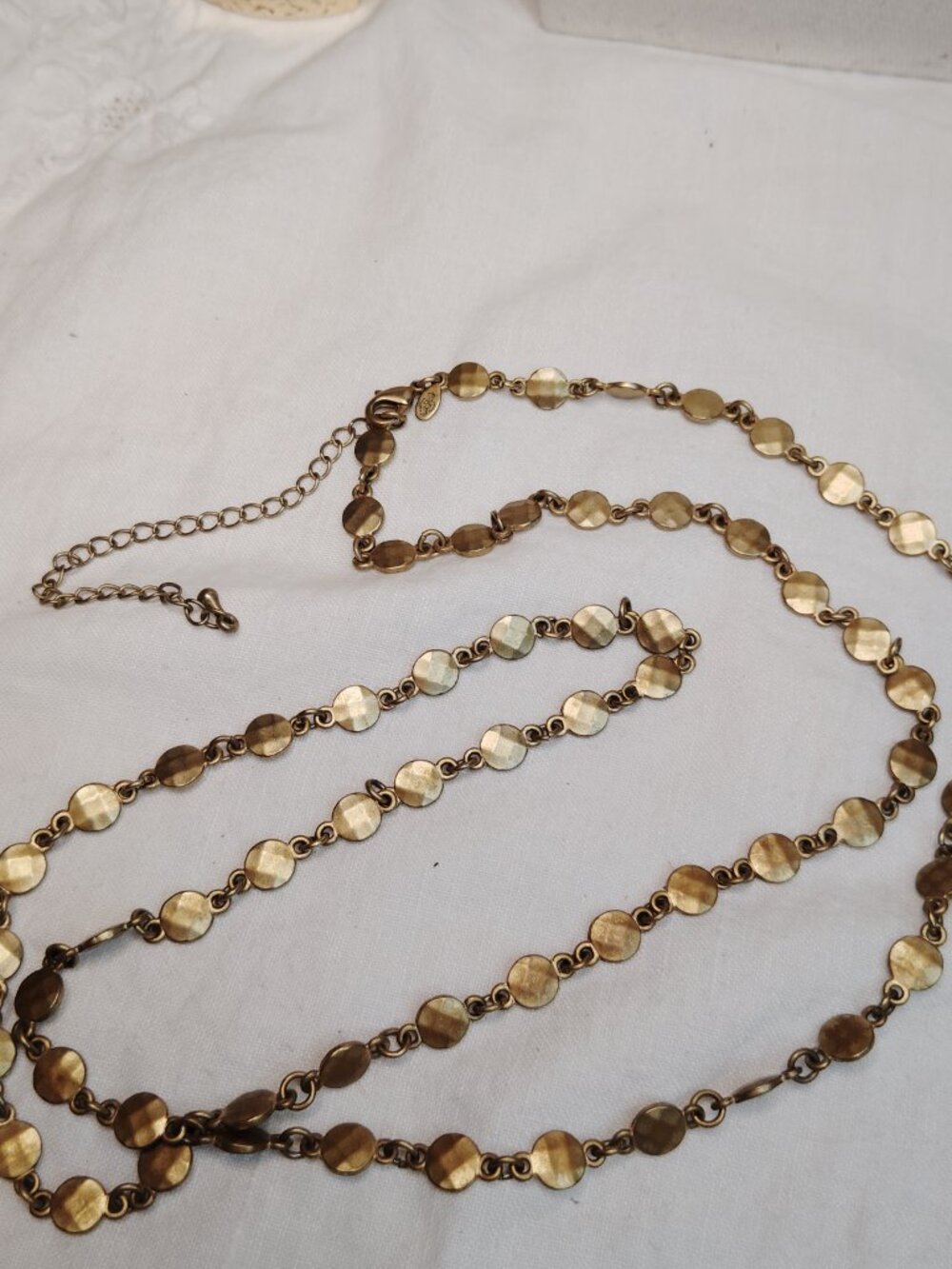 Premier Designs Matte Gold Layering Necklace • 35" Chain